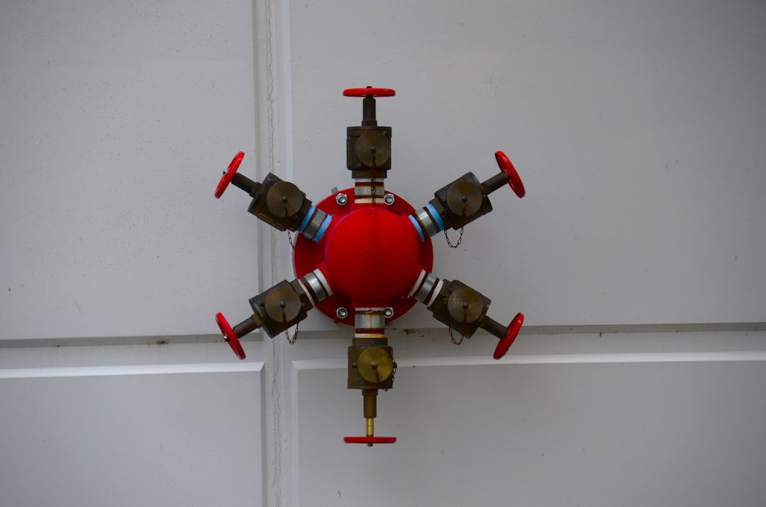 A wellhead christmas tree valve assembly awaiting examination