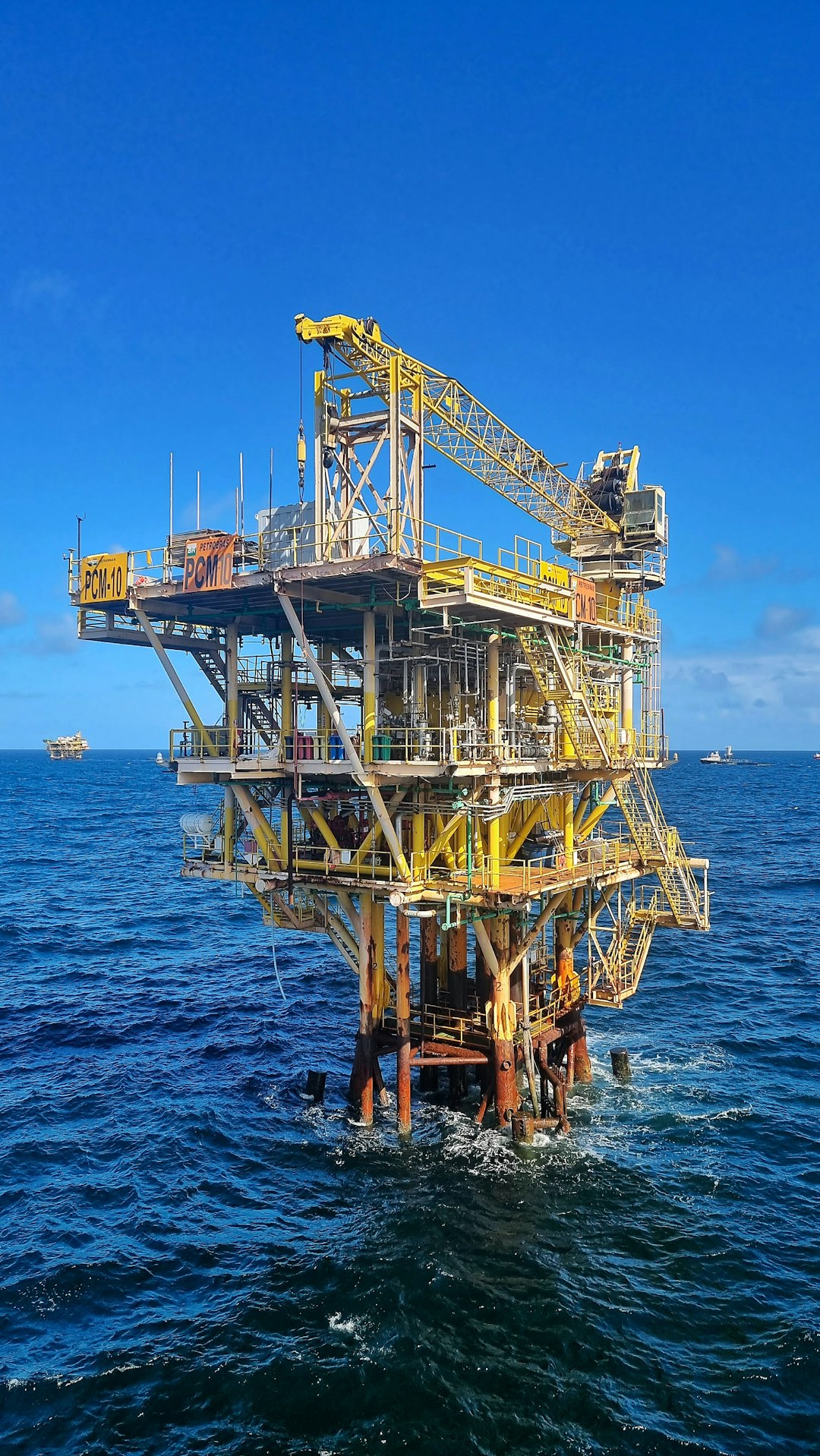 Offshore platform in open sea